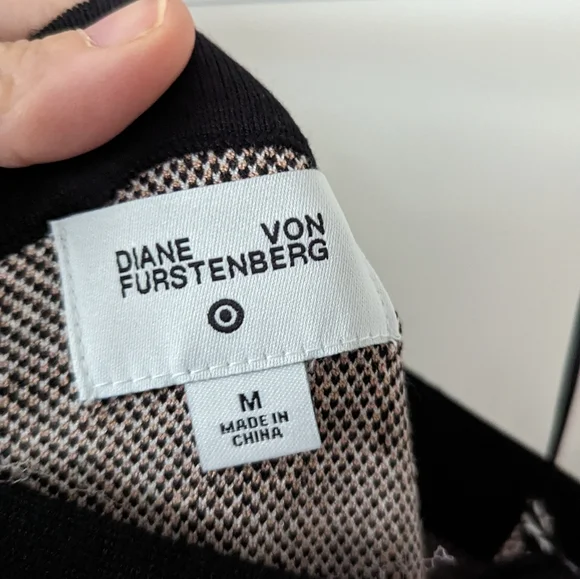 NWT Women's Halter Tie Neck Neutral Poppy Sweaterknit Midi Dress -DVF for Target - Picture 3 of 10